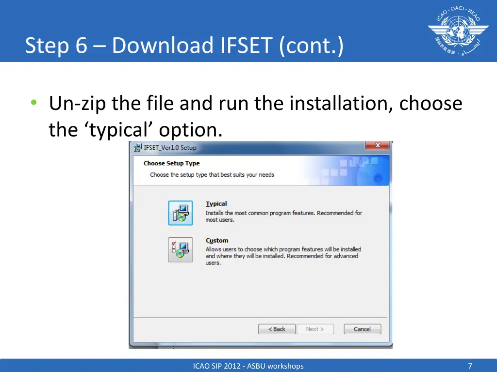 step 6 download ifset cont