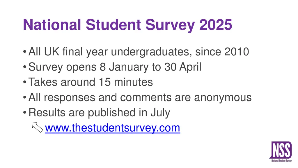 national student survey 2025
