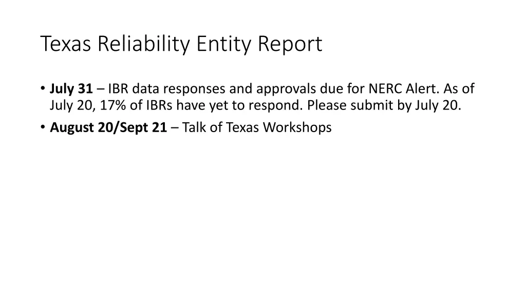 texas reliability entity report