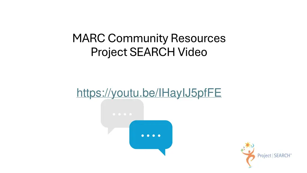 marc community resources project search video