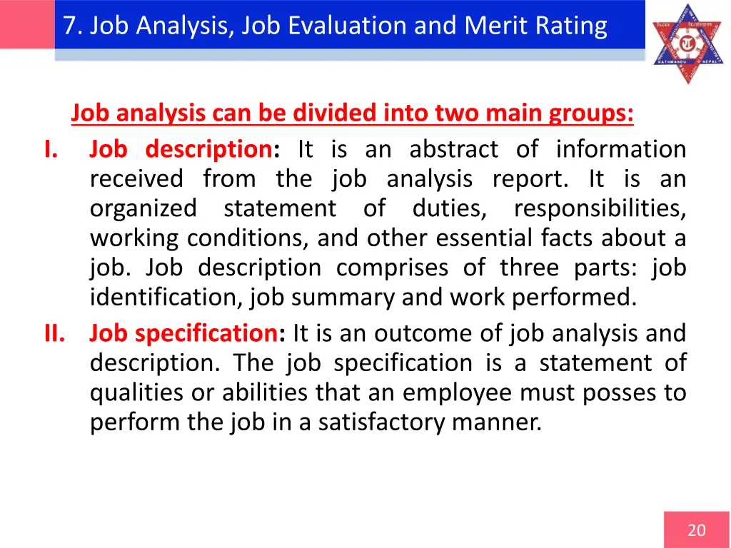 7 job analysis job evaluation and merit rating 2