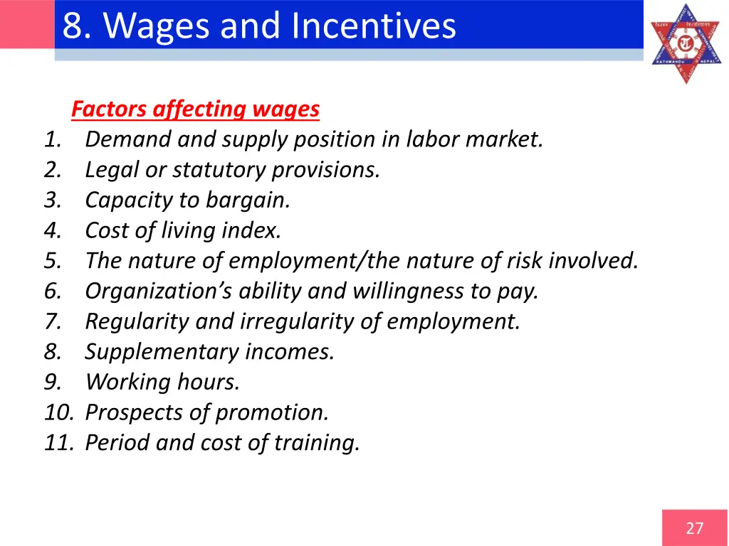 8 wages and incentives 1