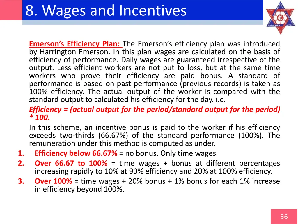 8 wages and incentives 10