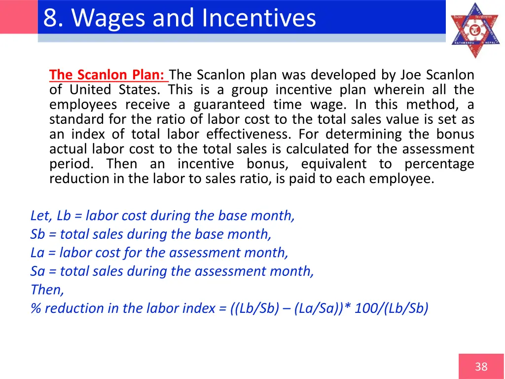 8 wages and incentives 12