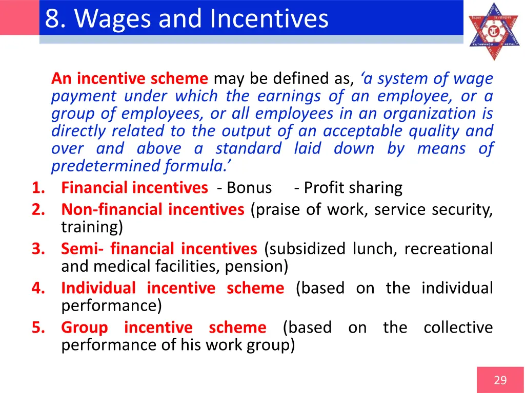 8 wages and incentives 3