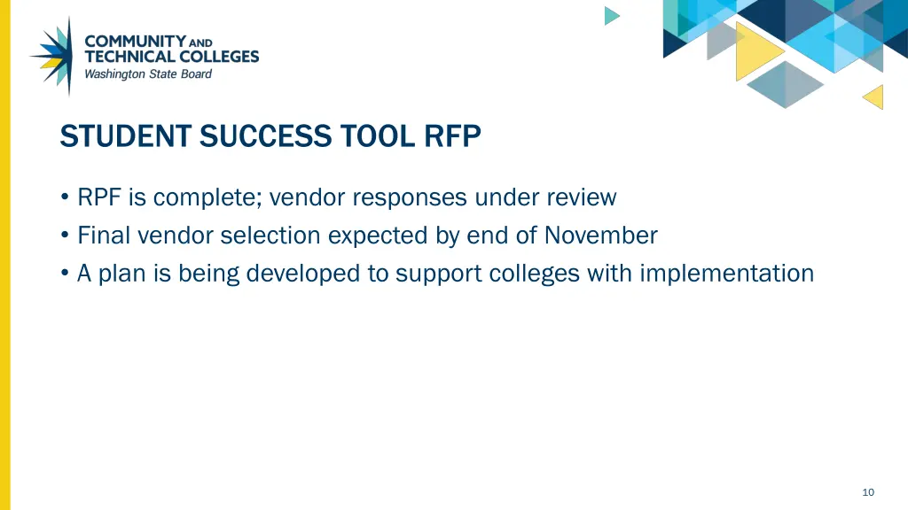 student success tool rfp