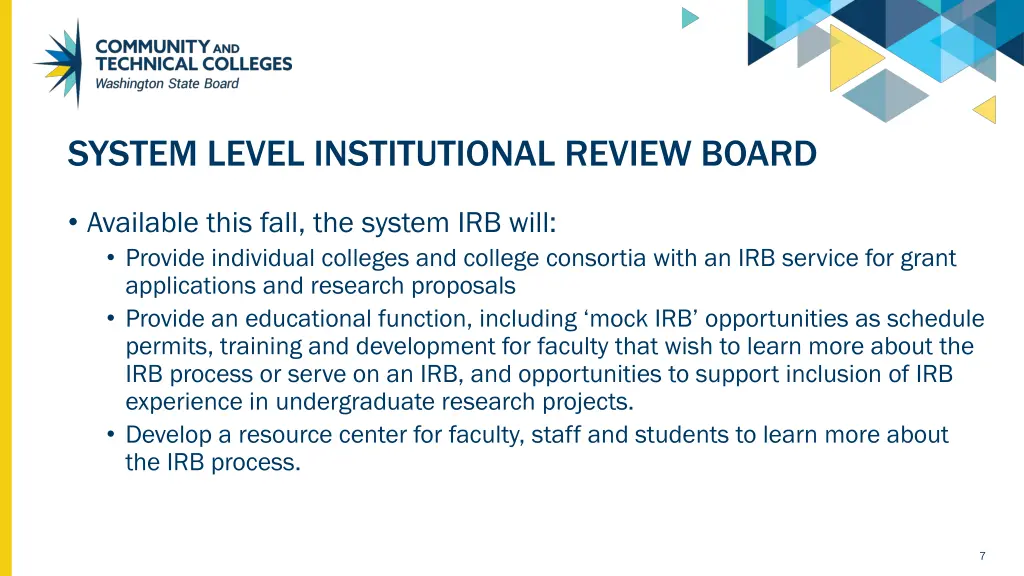 system level institutional review board