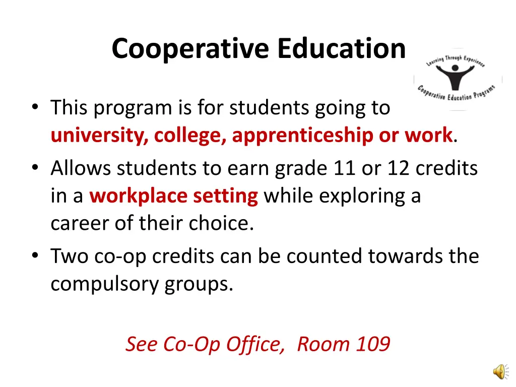cooperative education
