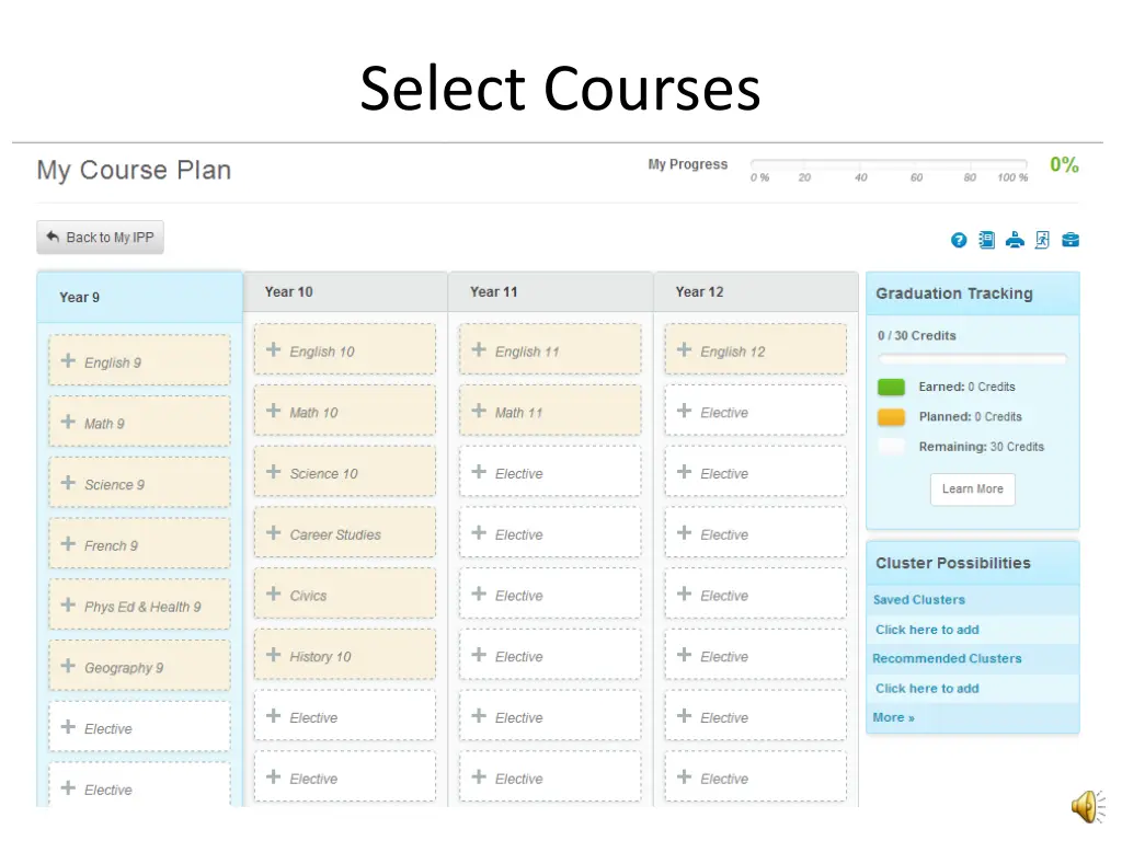 select courses
