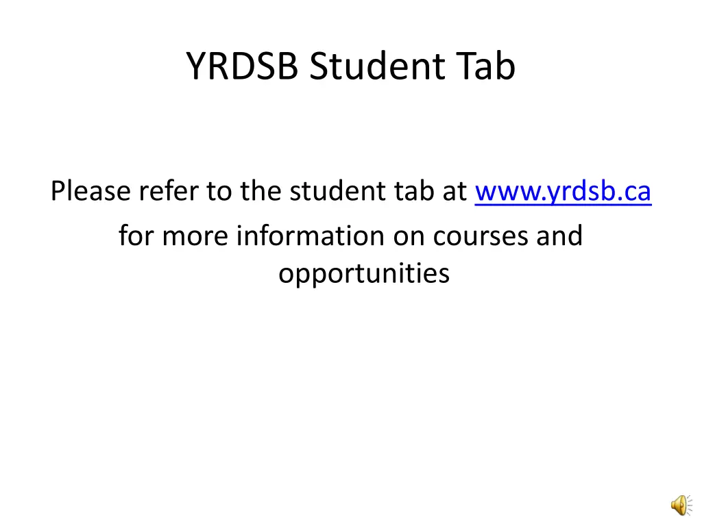 yrdsb student tab