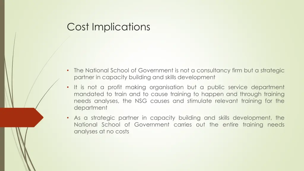 cost implications