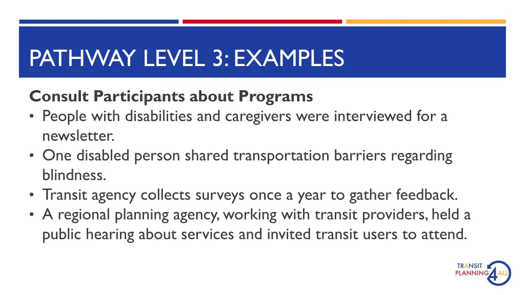 pathway level 3 examples