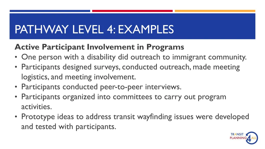 pathway level 4 examples