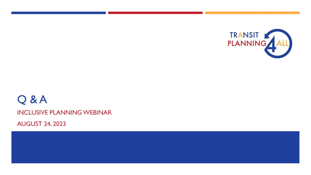 q a inclusive planning webinar