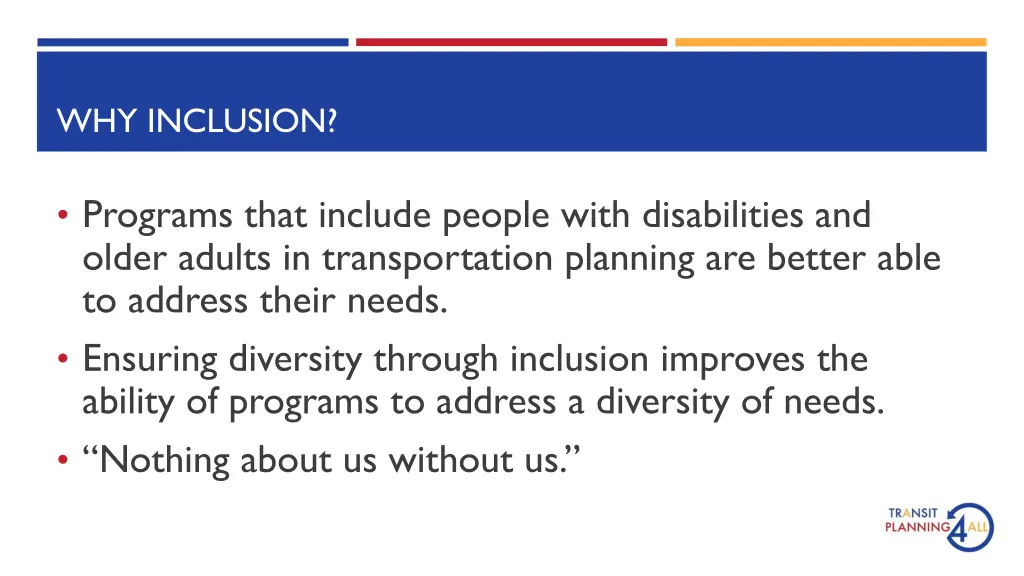 why inclusion