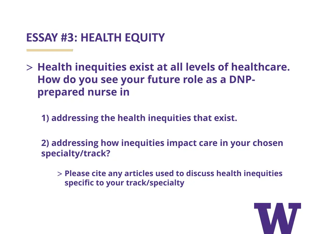 essay 3 health equity