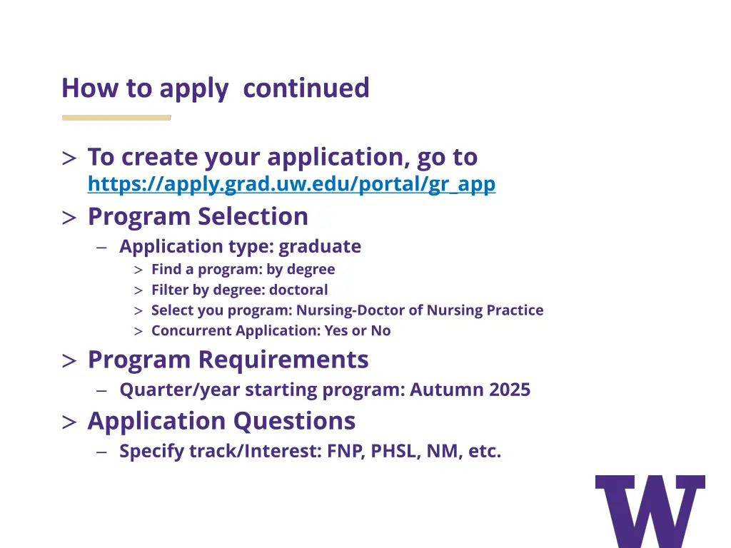 how to apply continued
