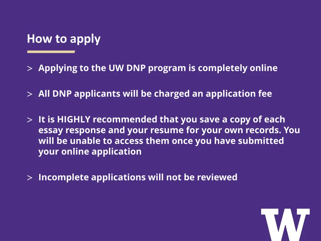 how to apply