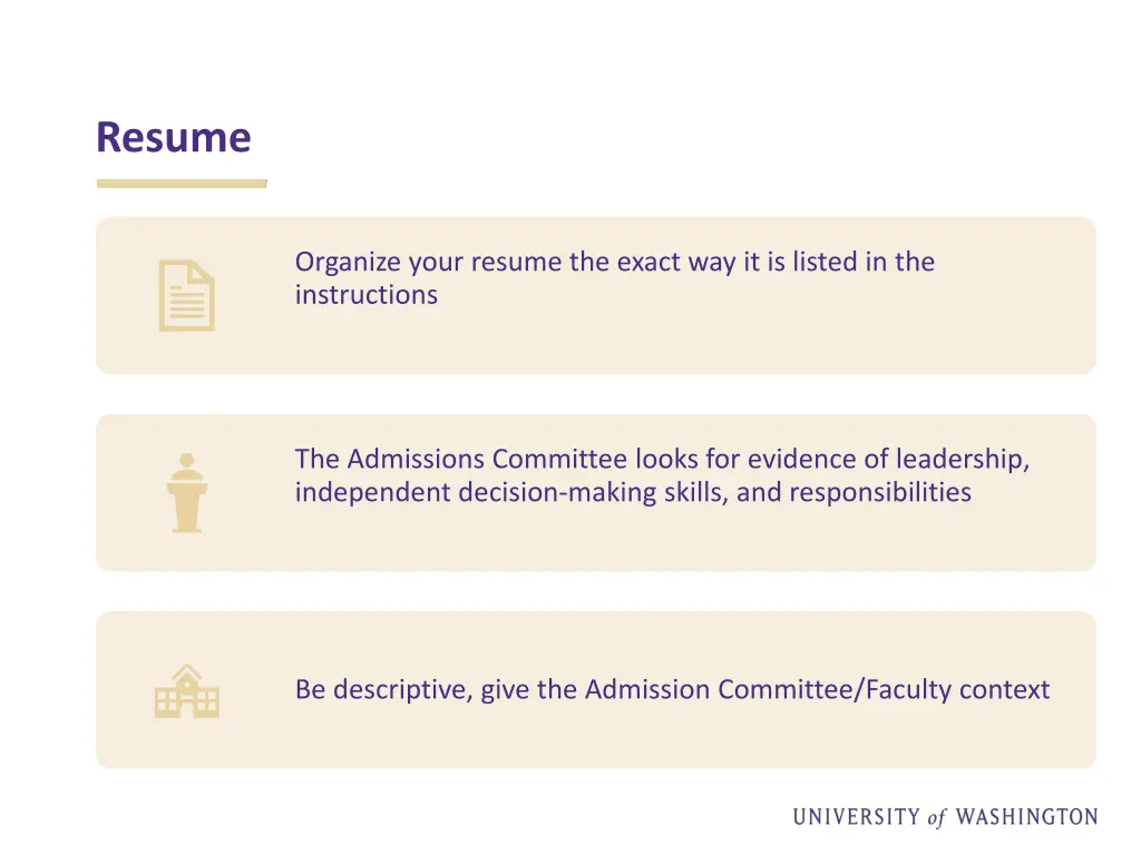 resume