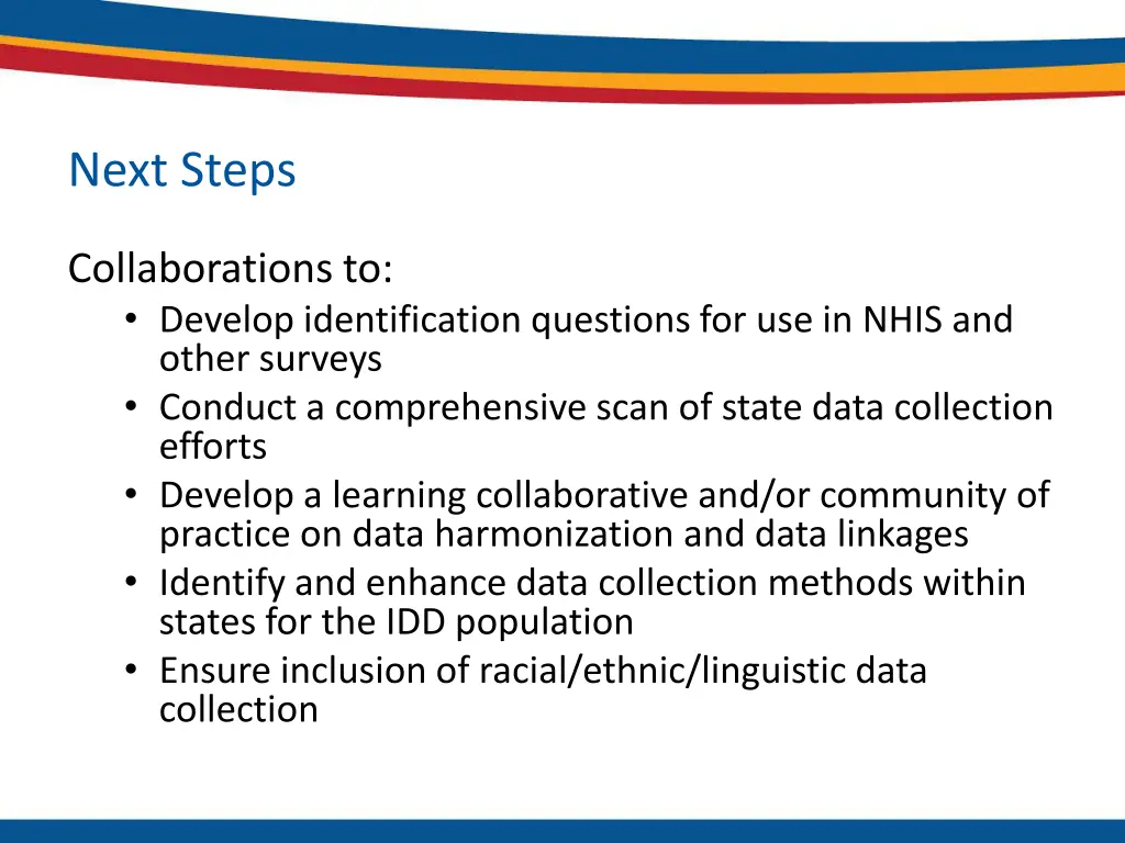 next steps