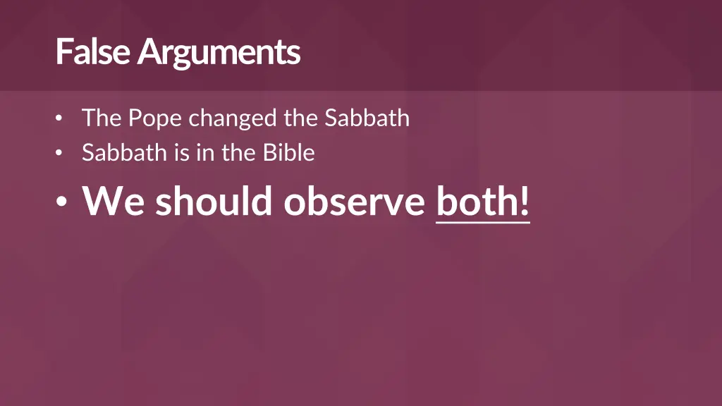 false arguments 2