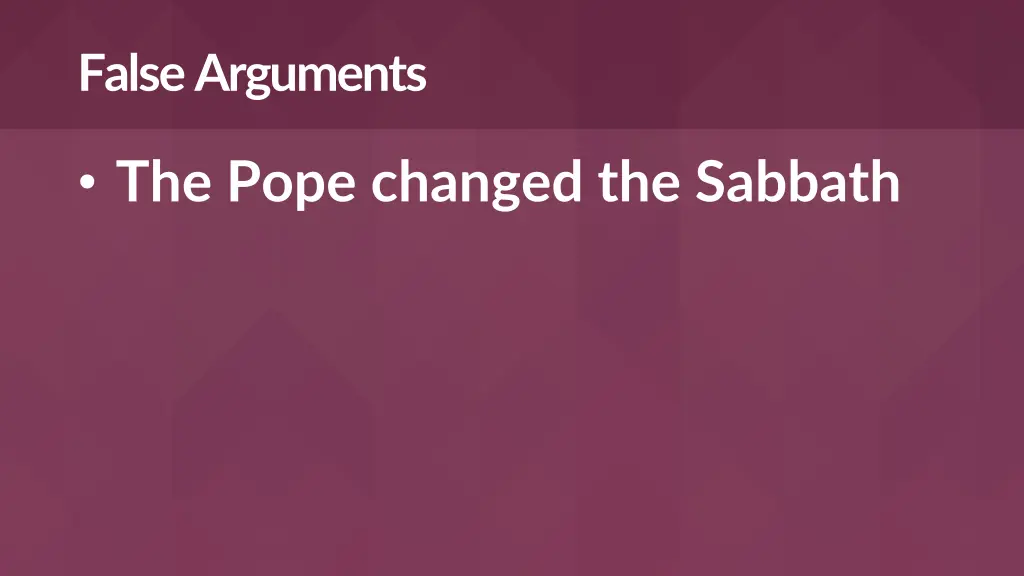 false arguments