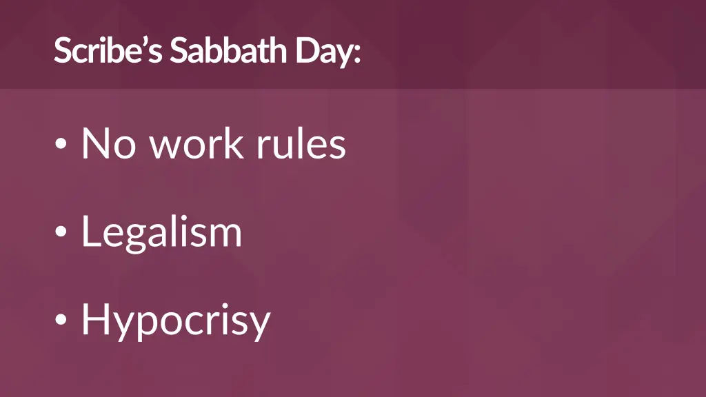 scribe s sabbath day