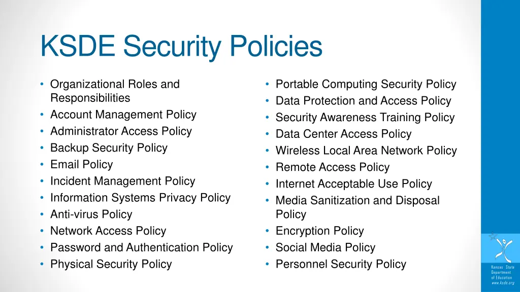 ksde security policies 1
