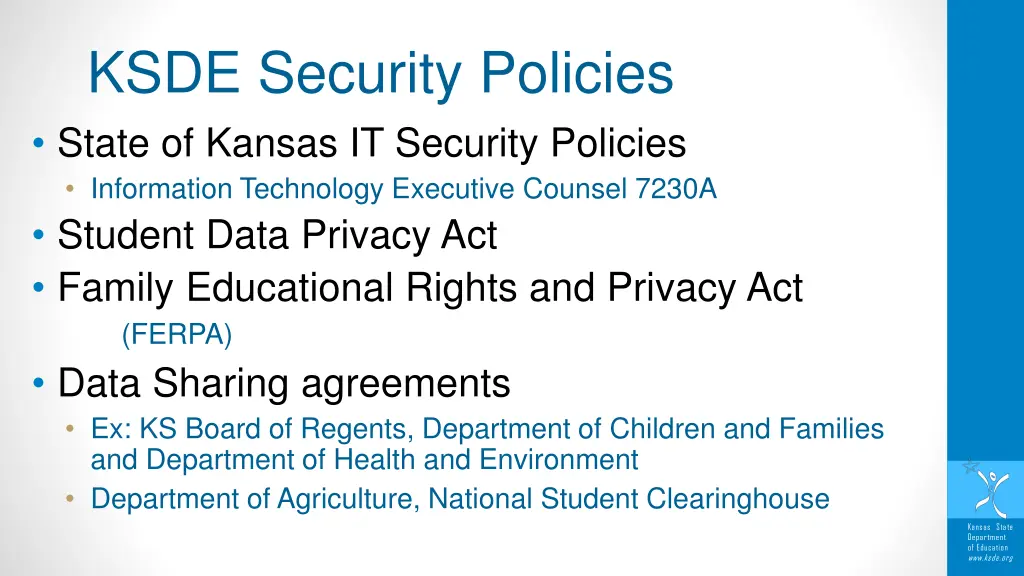 ksde security policies