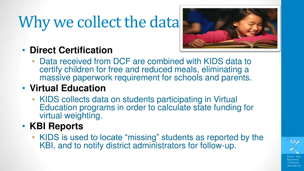 why we collect the data 1