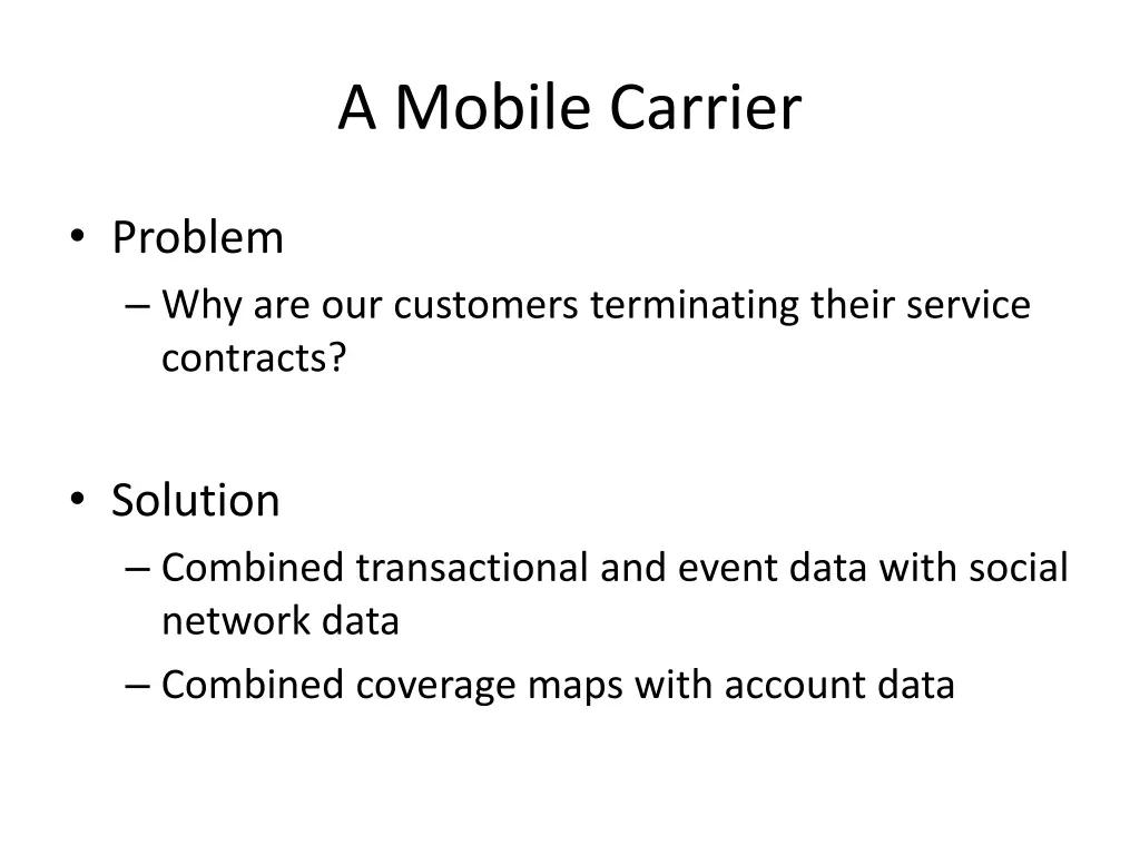 a mobile carrier