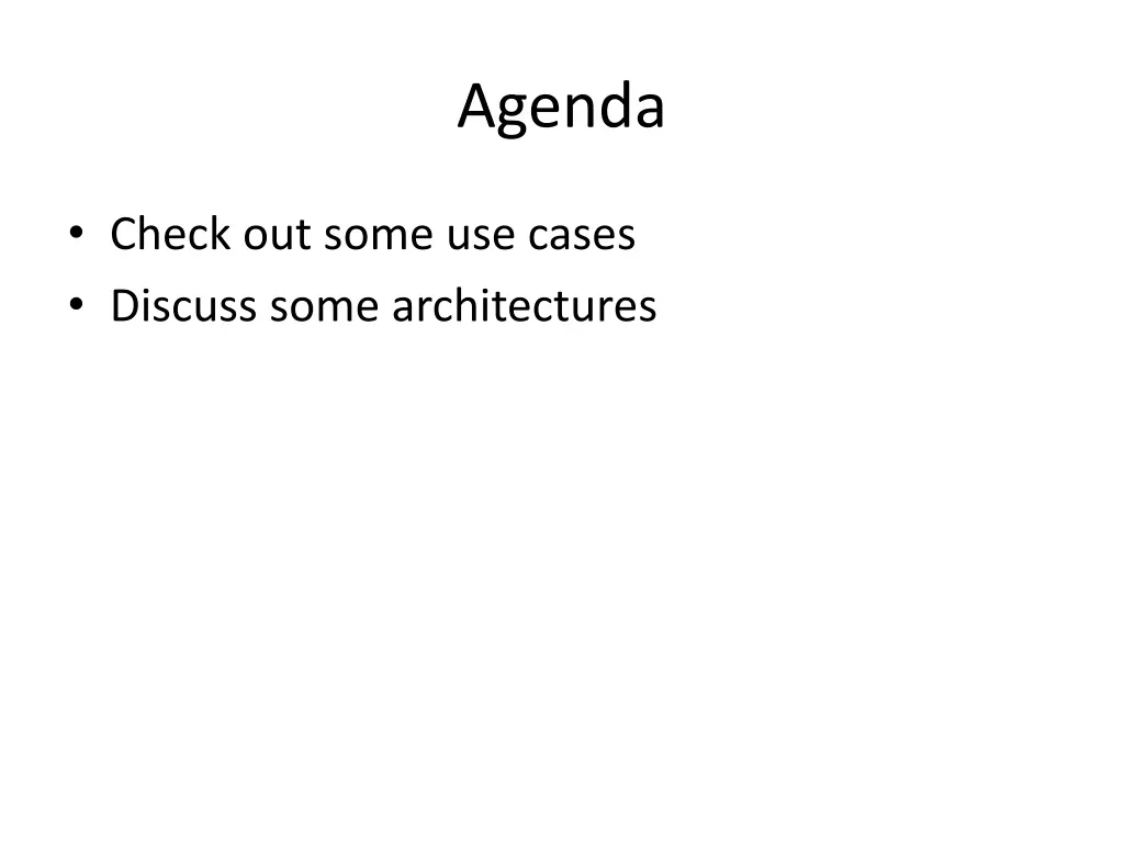 agenda
