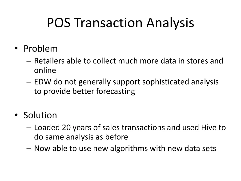 pos transaction analysis