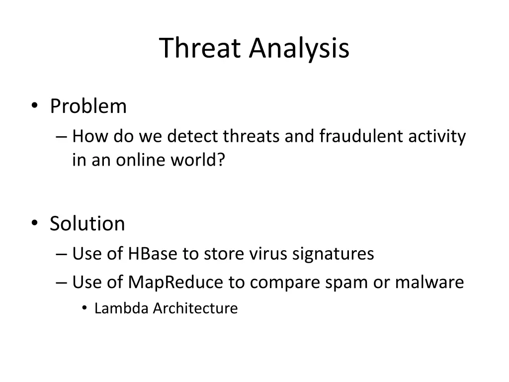 threat analysis