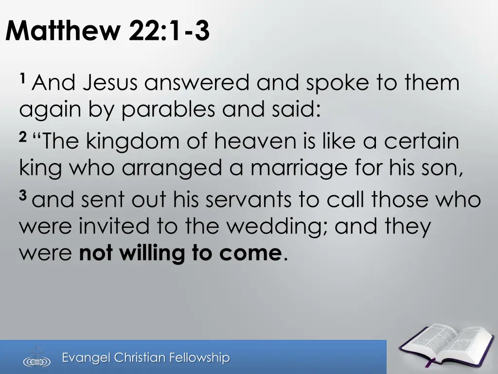 matthew 22 1 3