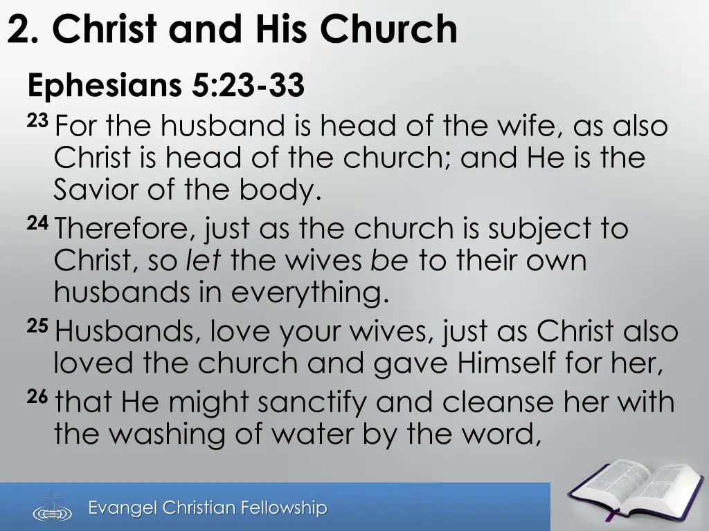 2 christ and his church ephesians