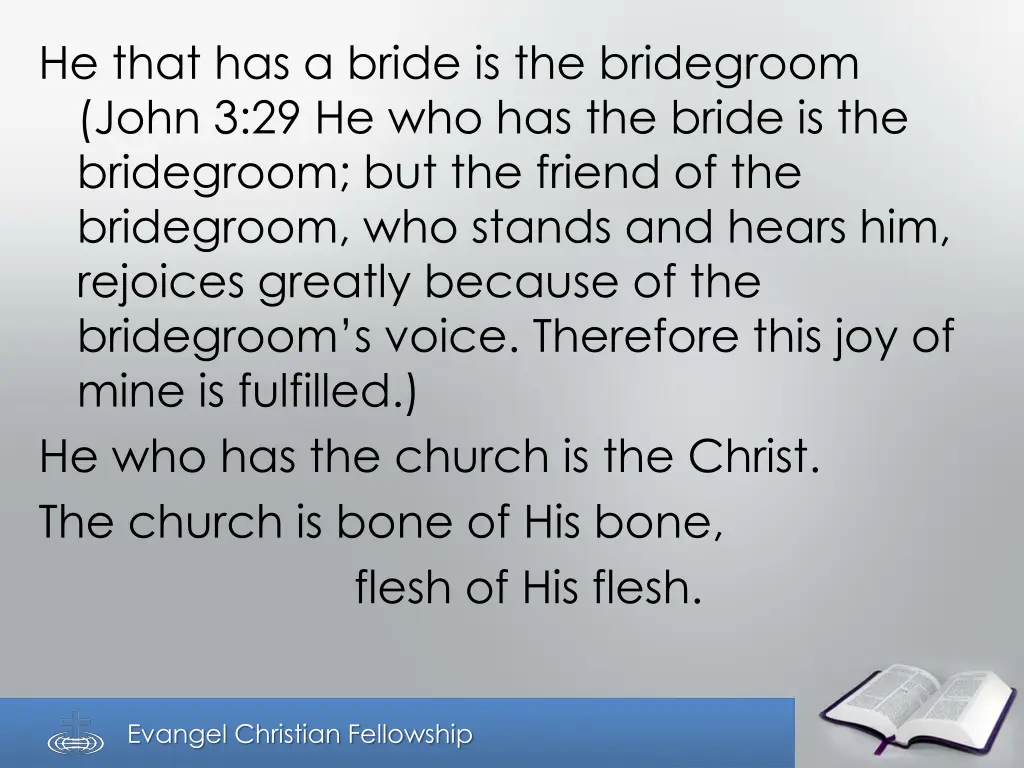 he that has a bride is the bridegroom john