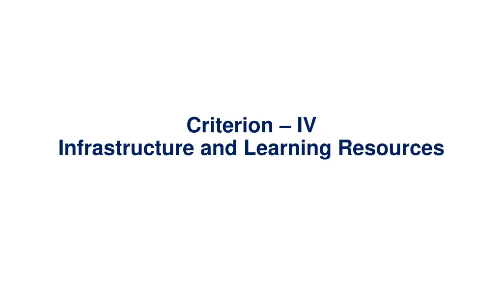 criterion iv