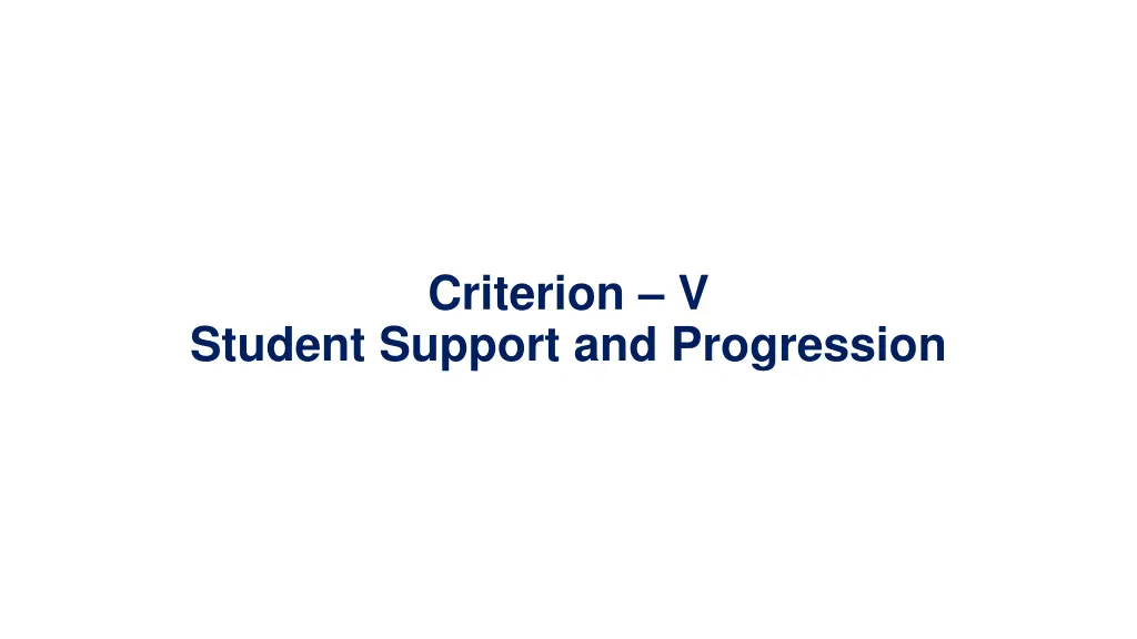 criterion v