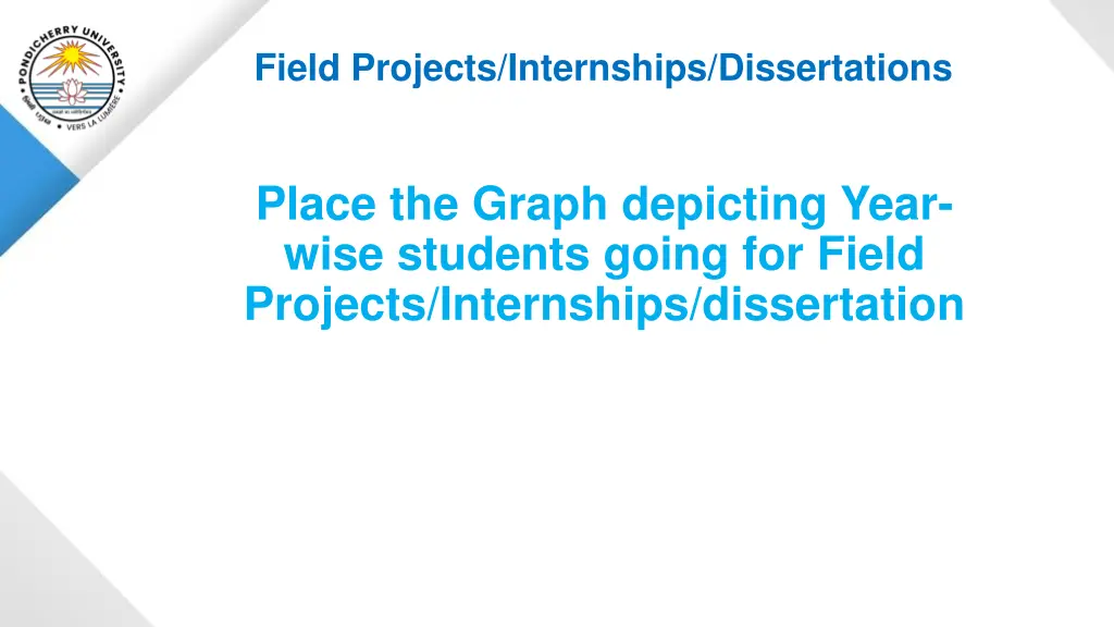 field projects internships dissertations