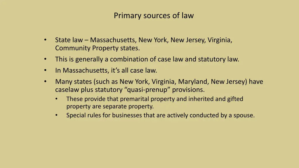 primary sources of law 1