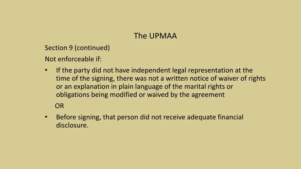 the upmaa 1