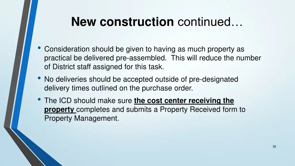 new construction continued