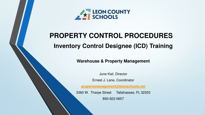 property control procedures inventory control
