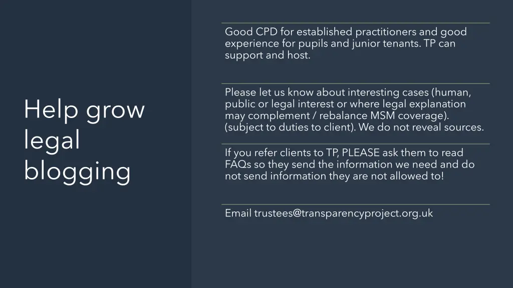 good cpd for established practitioners and good