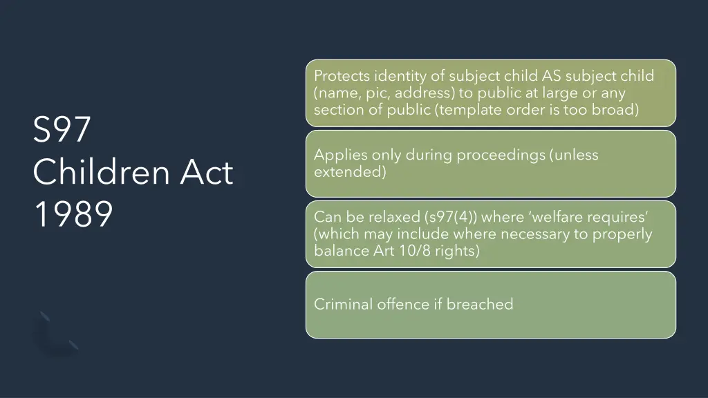 protects identity of subject child as subject