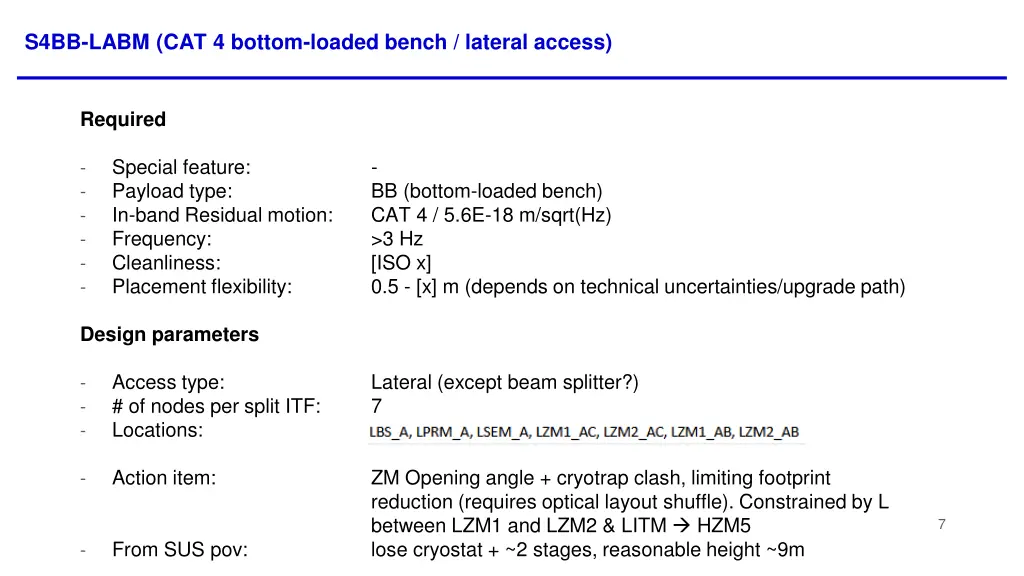 s4bb labm cat 4 bottom loaded bench lateral access