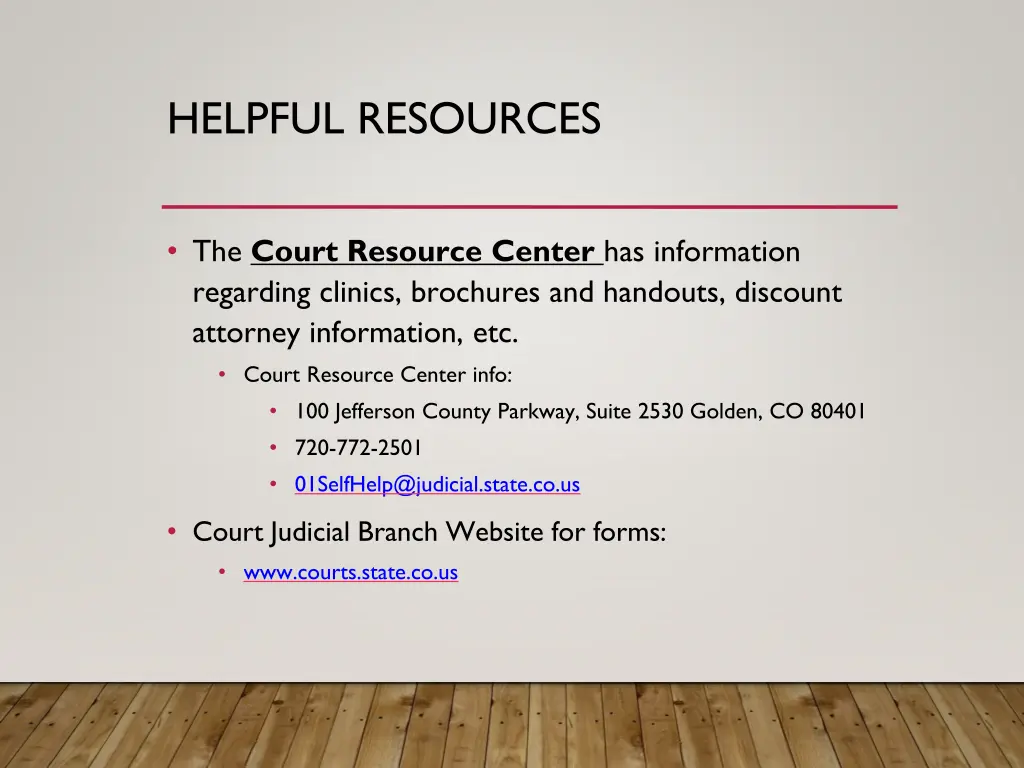 helpful resources