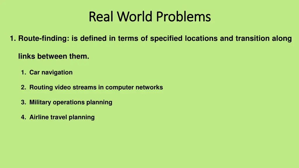 real world problems real world problems