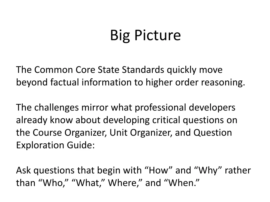 big picture